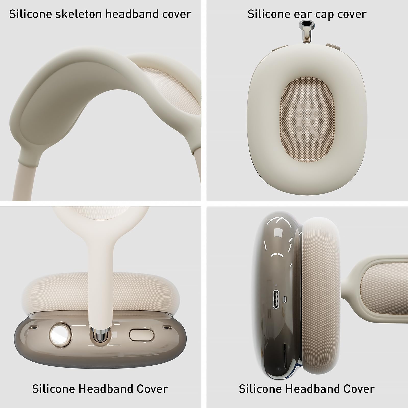 Amazon | Woyinger AirPods Max(2024/2020)用シリコンケース、クリア