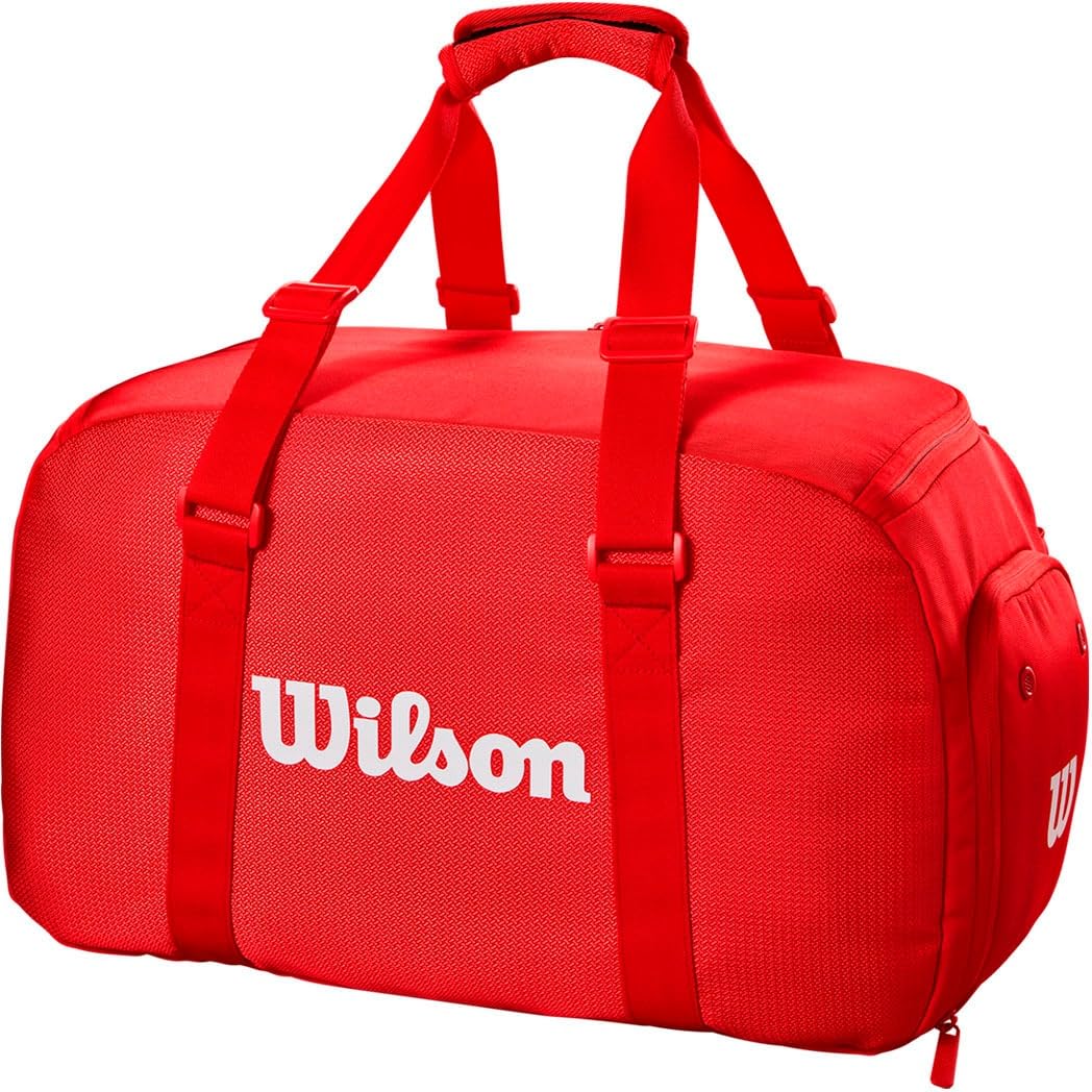 Wilson WR8037001001 - Borsone da tennis Super Tour Wilson, misura piccola, colore: Rosso