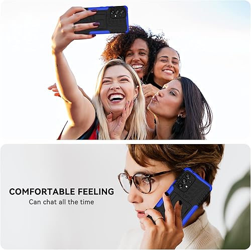 Miniatura 7 de Iokmax Funda para Samsung Galaxy A53 5G con soporte y protector de pantalla HD, grado militar, funda protectora resistente para Galaxy A53 de doble