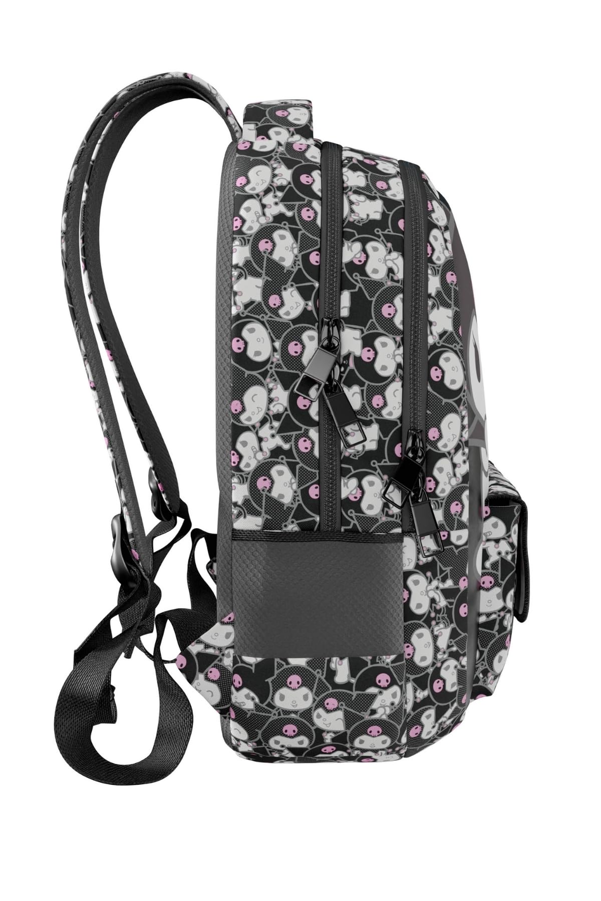 Probag Kuromi Tasarımlı Kız Çocuk 3lü Okul Çanta Seti Sırt Çantası Termal Beslenme Çantası Kalemlik