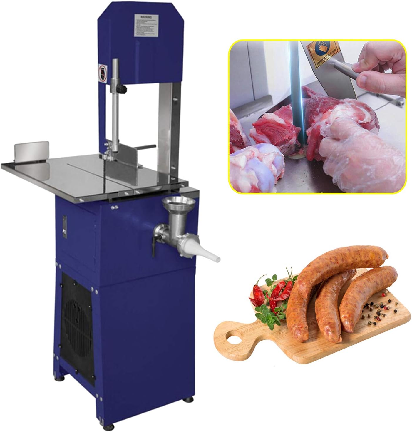 Huanyu 100 lbH Electric Bone Saw Machine Commercial Meat Cutter for