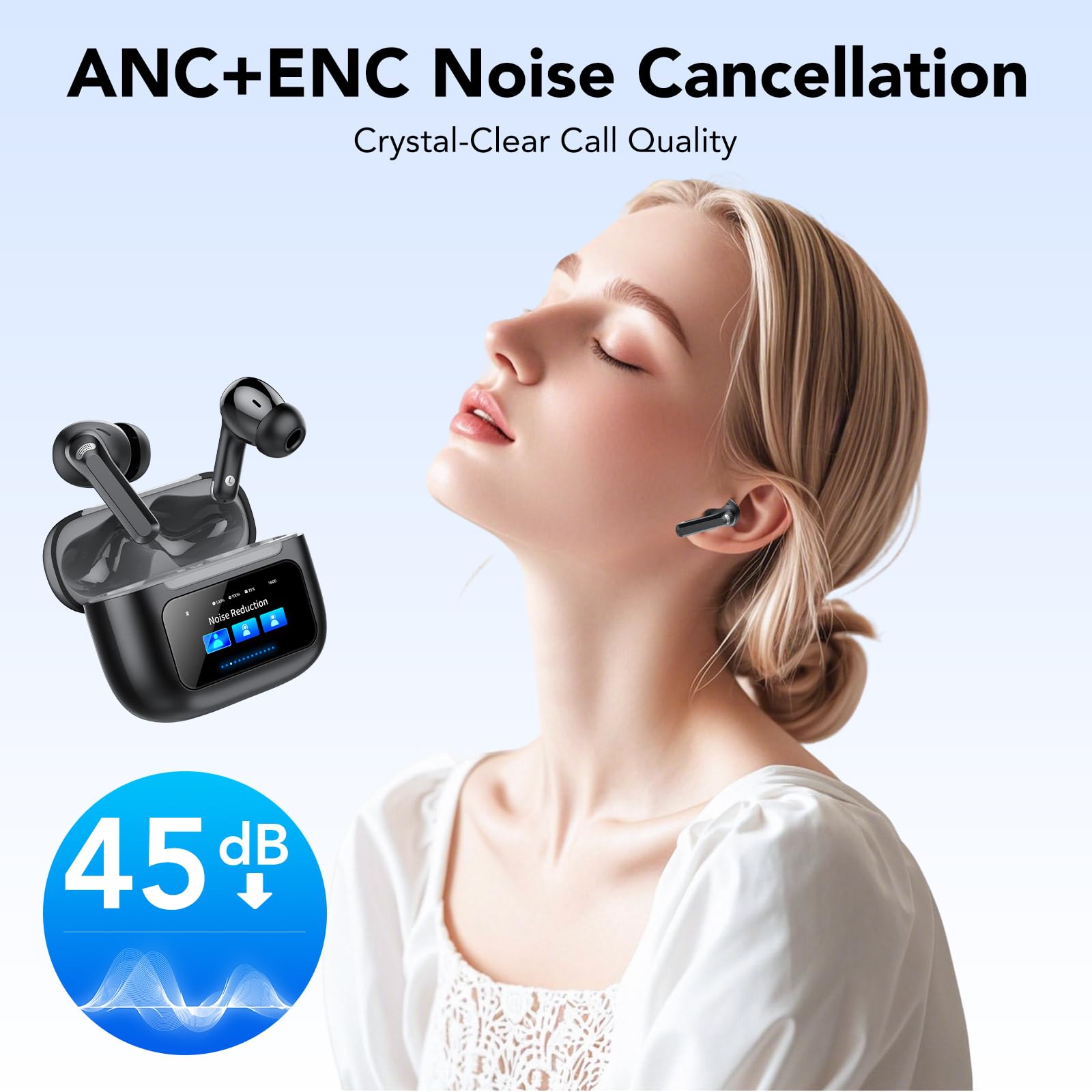 TIMU 2026 Auriculares Bluetooth 5.4, IP7 Resistente al Agua