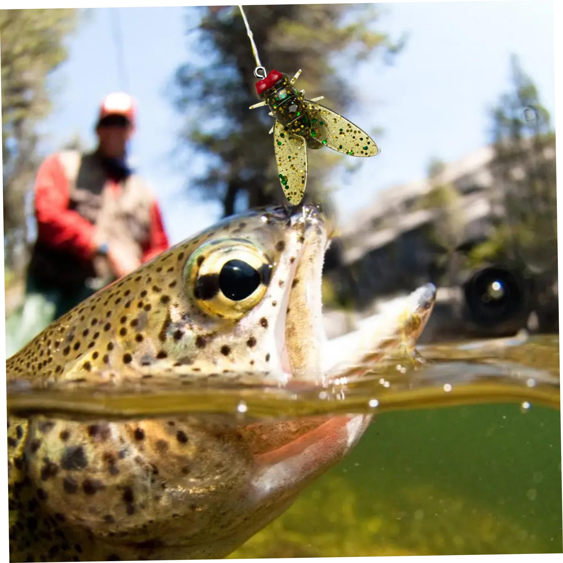 Mouches de pêche à la Mouche 40pcs Lures de pêche à la Mouche kit
