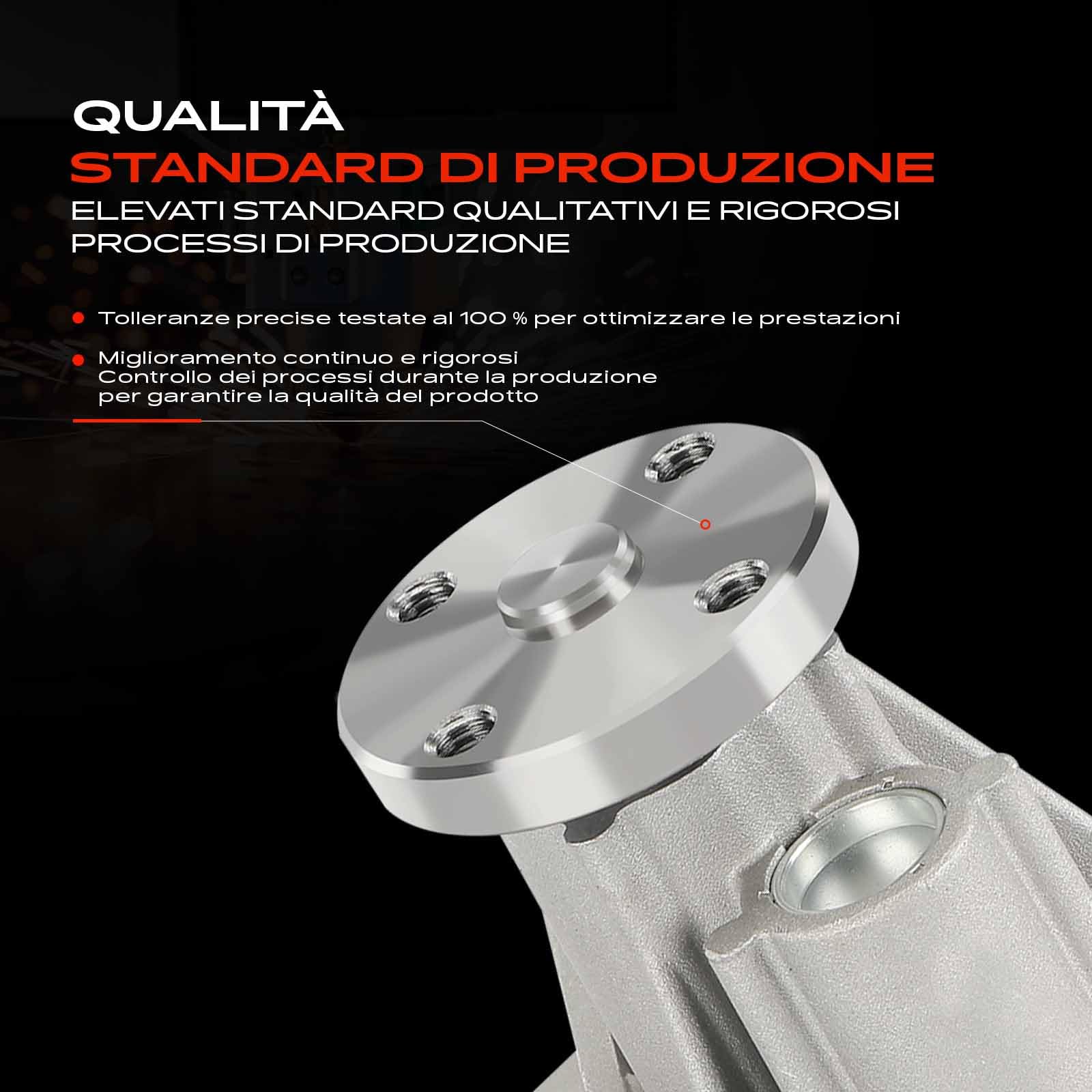 Frankberg Pompa acqua Liquido refrigerante Benzina Compatibile con 2 DY 1.4L Fiesta V JD JH 1.4L C-Max DM2 1.6L Fiesta V JD JH 1.2L Fusion JU 1.4L Replace# 1472867