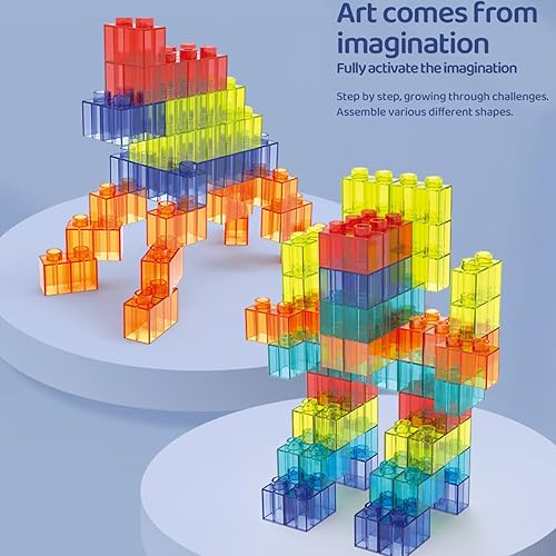 Miniatura 4 de UNIQUE KIDS Juego de juguetes educativos de bloques de construcción de carreras, juego magnético de azulejos magnéticos, kit de construcción de