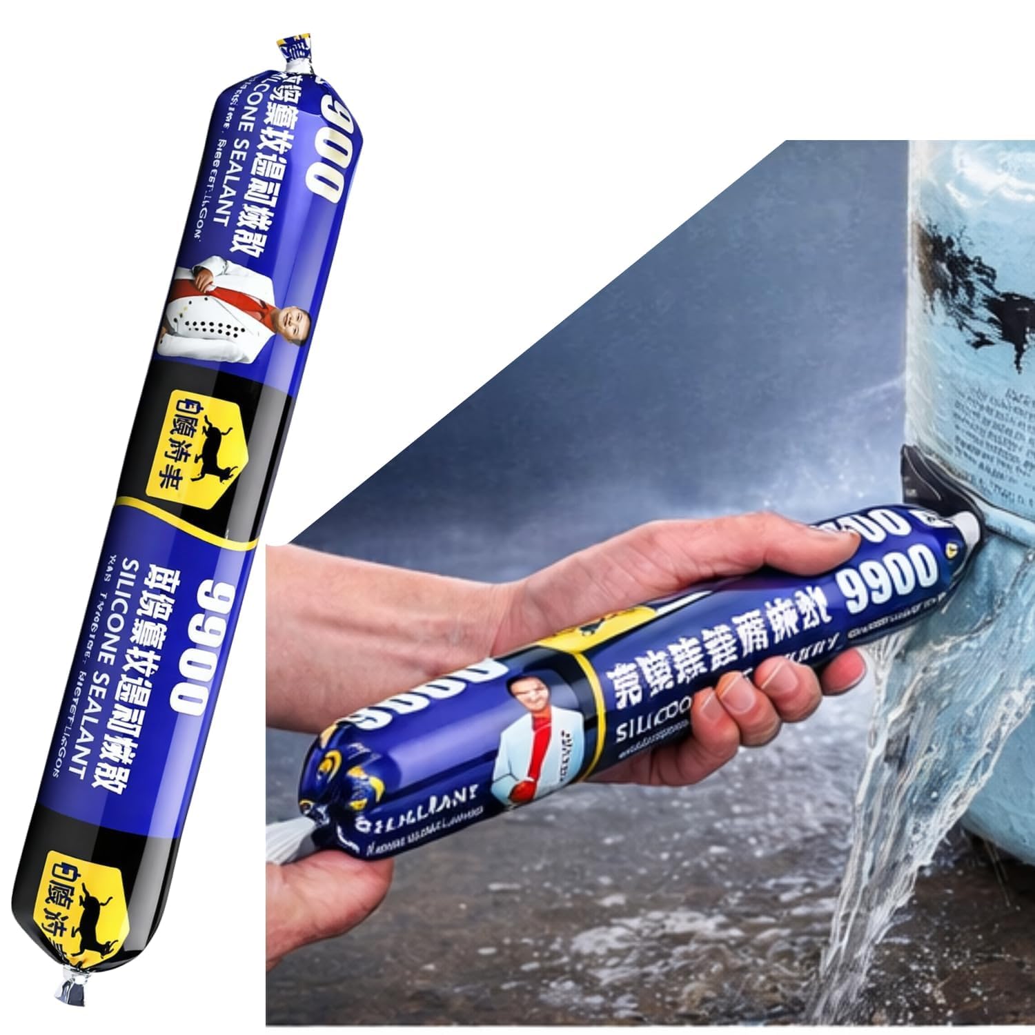 Waterproof Silicone Sealant Adhesive 750 gm for Roof Crack & Leakage Repair - Flexible Weather Resistant Joint Filler,Metal, Steel, Aluminum, Tiles, Cement & Water Tanks-image-19