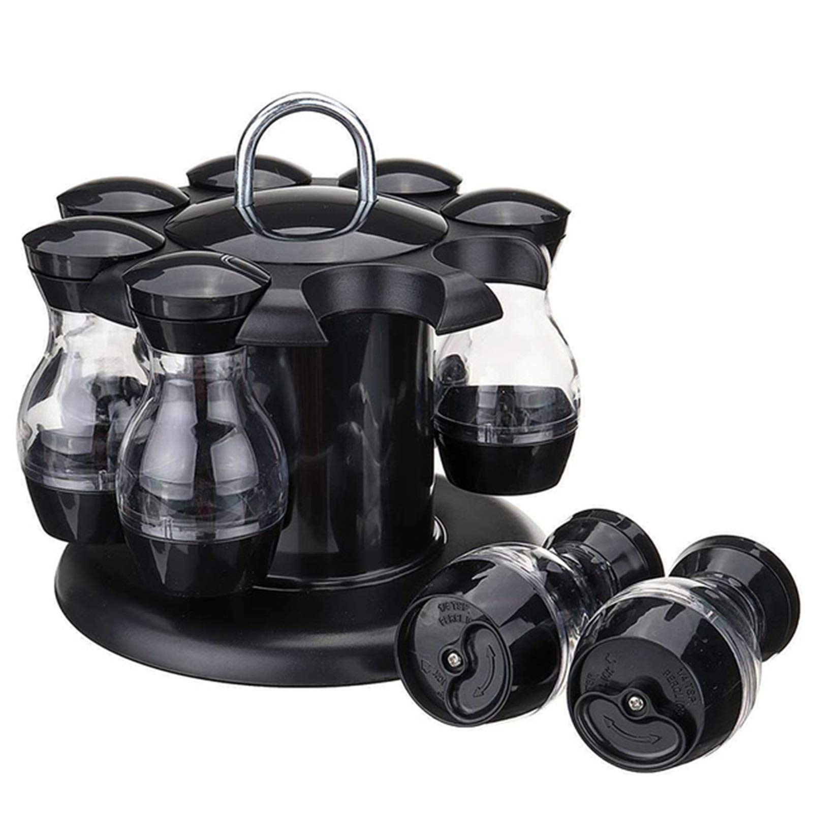 DUMRALBQE Kitchen Condiment Holder Condiment Set Spice Jar Rack Kitchen Bottle Coffee Sugar Seal Container for Families and Restaurants