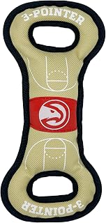 Pets First NBA Atlanta Hawks Field Toy. - Tough Nylon Pet Toy with Double Trim Stitching & Inner Squeaker, One Size