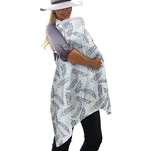 Bebe au Lait - Funda de muselina de alta calidad ligera y transpirable cuello abierto talla única para todos - Atenas