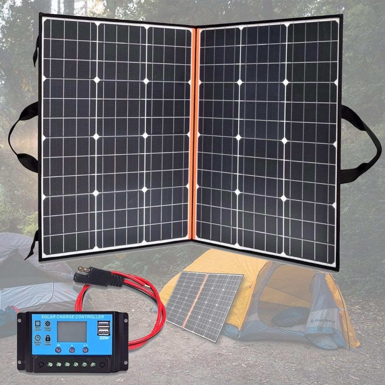 Panneau solaire portable 200W : ne manquez plus jamais de batterie en camping-car