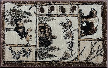YHSF Cabin Style Area Rug 362-2ft x 3ft2in (Rectangular)