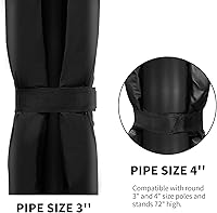 Vista 2 de PROGOAL Almohadilla redonda universal para bastones de baloncesto de 3 a 4 pulgadas, duradera, resistente a la intemperie, impermeable