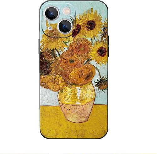 Sunflower Phone Case for iPhone 14 Case, Yellow Floral Flower Fine Art Phone Cas