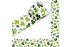 AnyDesign Lucky Clover Bulletin Board Borders for St Patty's Day