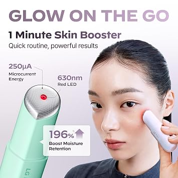 LG Pra.L Healthy Lip Care Duo : Superform Galvanic Booster Blush Pink and GLASSLIKE Moisture Plumping Vita Lip Serum, 0.33 fl.oz