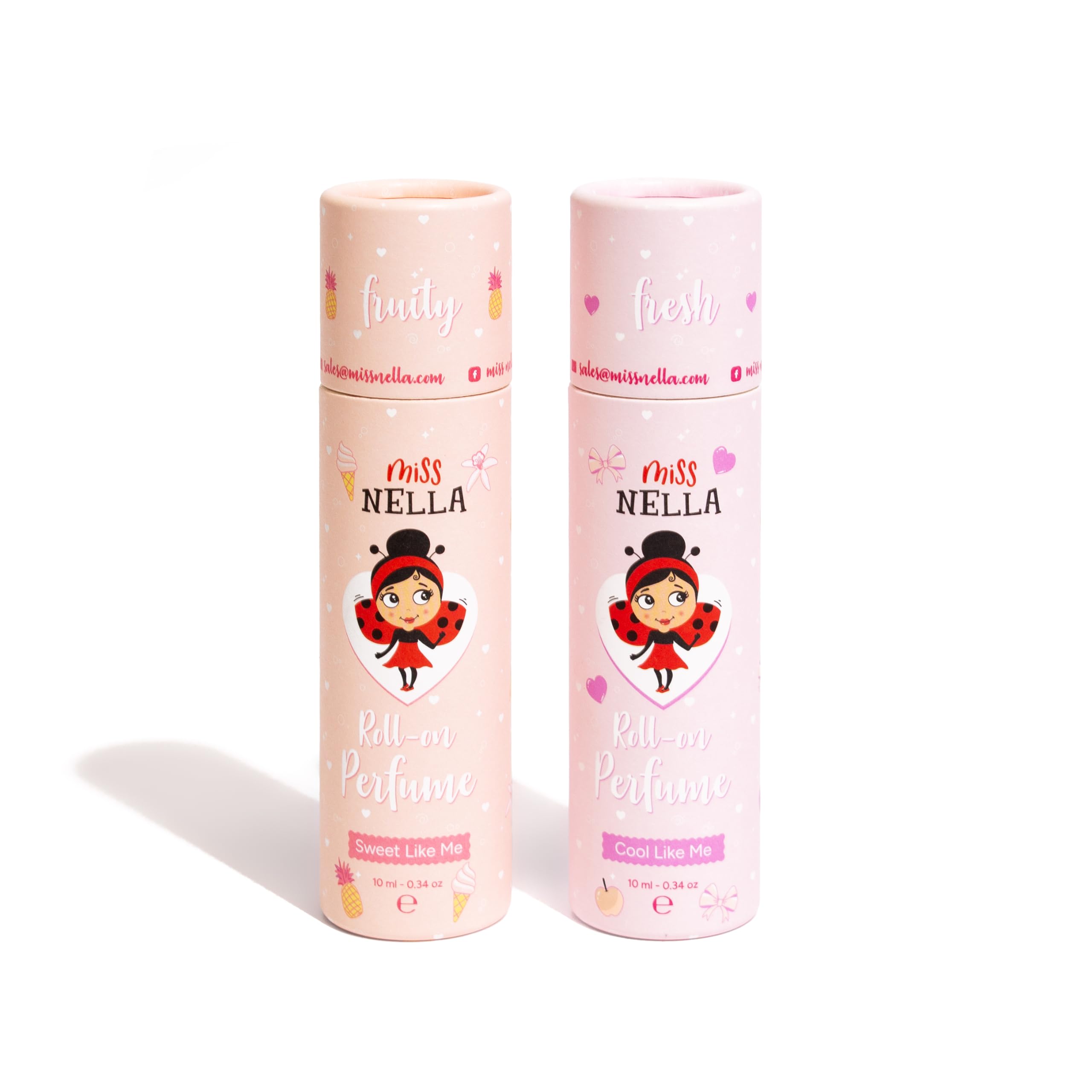 MISS NELLA Kids- Be Like Me Roll On Perfume set for Children with Fresh Fragrances Safe & Natural Boys & Girls Perfume Oil with Roll-On Applicator 10ML