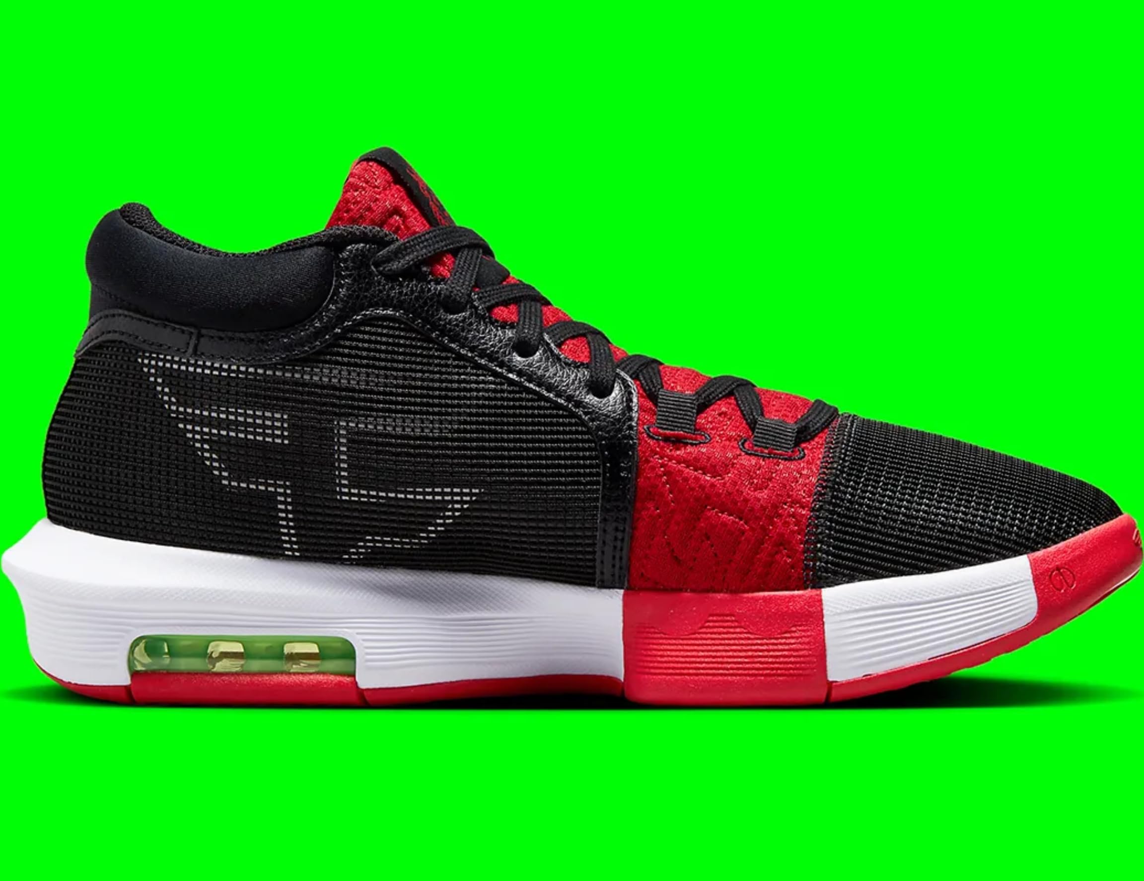 Nike Mens' Lebron Witness VIII Basketball Shoes (Black/University Red/Lime Blast/White, US Footwear Size System, Adult, Men, Numeric, Medium, 9.5)