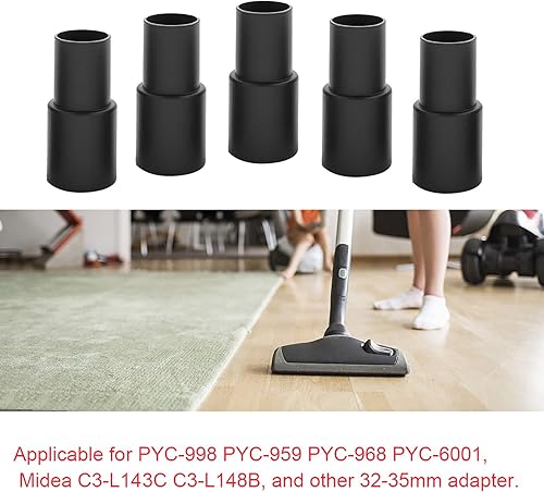 Miniatura 2 de Manguera de aspiradora, 5 unidsset Juego de adaptadores de manguera de aspirador de repuesto accesorios universales manguera para aspiradora para