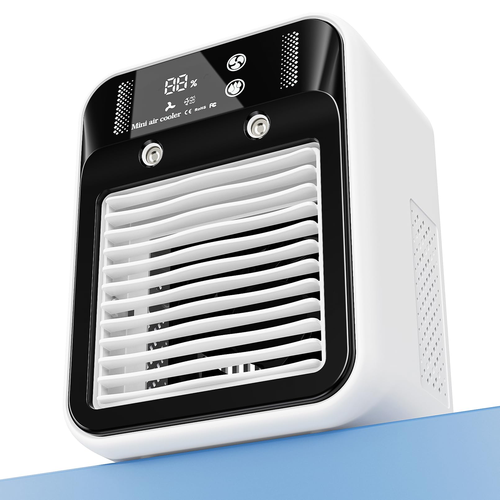 Small Cular Air Conditioner For Bedroom Portable Personal Air Cooler - 25W ...