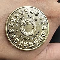 Vista 4 de Aomcisi Mexico Mayan Calendar Aztec Art Prophecy Culture Challenge Coin