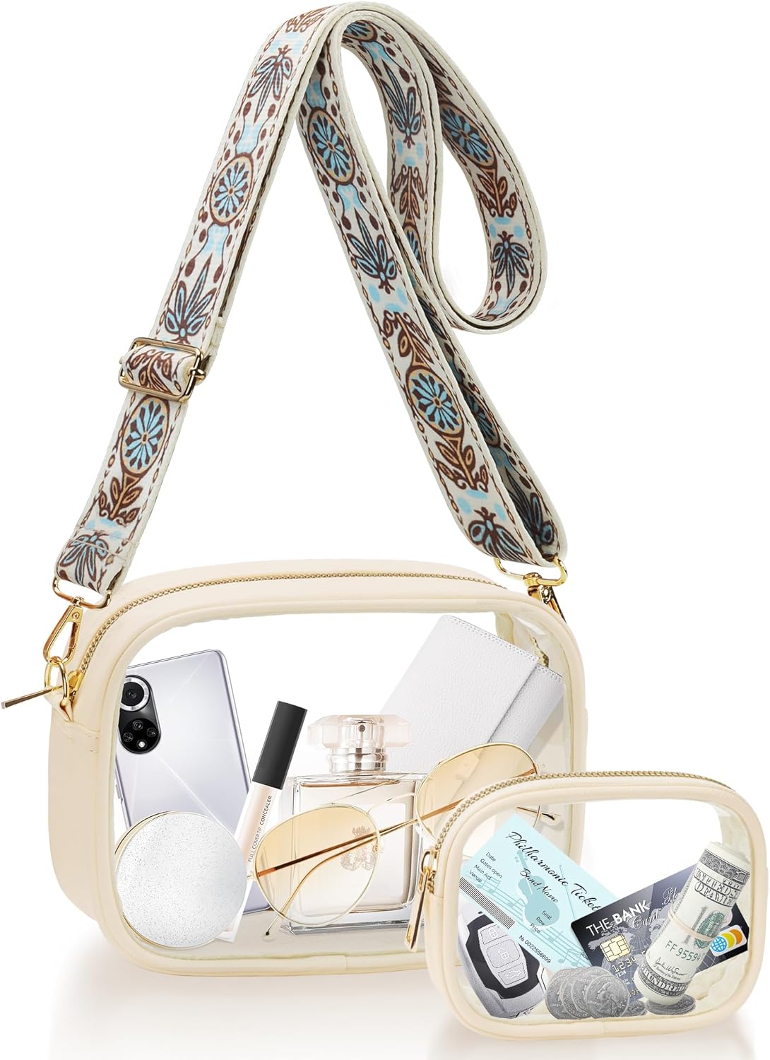 Small Clear Bag For Stadium Events Men Women Waterproof Clear