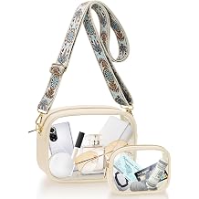 KETIEE Clear Crossbody Bag ، ملعب Clear Purse المعتمد للحفلات الرياضية الأحداث المهرجانات   