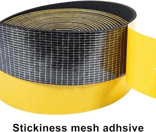 Miniatura 4 de TORRAMI Cinta adhesiva de alta densidad para aislamiento acústico de 2 pulgadas de ancho x 18 pulgadas de alto, junta aislante para puertas y