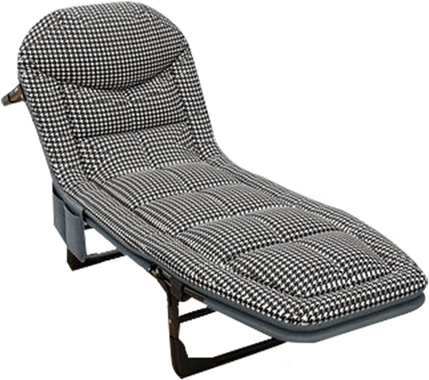 Camping Cot,Outdoor Portable Folding Camping Cot, Adjustable 5-Position Folding Lounge Chair Sleeping Cots Bed, Perfect for Camping, Pool, Beach,C,200x66x30cm