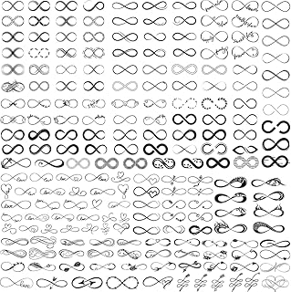 250+ Infinity Sign Design Bundle SVG Png Pdf Eps Dxf Clipart File Instant Digital Download Apparel Print Elegant Loop & Tattoo Heart Arrow Infinity Symbol Vector 0037