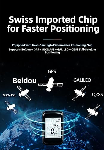 Miniatura 2 de Ordenador de bicicleta GPS Velocímetro de bicicleta cuentakilómetros con retroiluminación automática impermeable y batería de larga duración