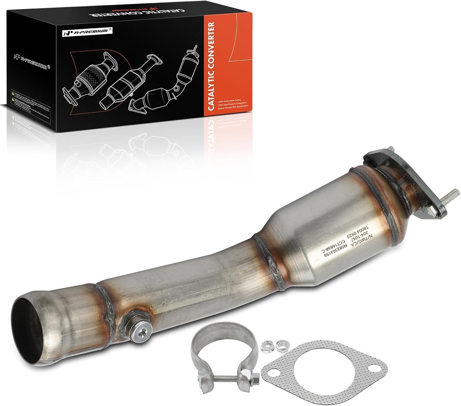 A-Premium Left Catalytic Converter Kit Direct-Fit Compatible with Ford Mustang 2011 2012 2013 2014 5.0L, EPA Compliant