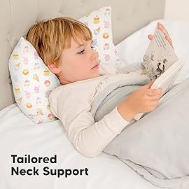 Toddler Pillow with Pillowcase - 13x18 My Little Dreamy Kids Travel Bed Pillows for Sleeping, Organic Cotton Small Pillowcase, Soft & Breathable, Machine Washable, Toddlers 2-5 years old (Sweetopia)