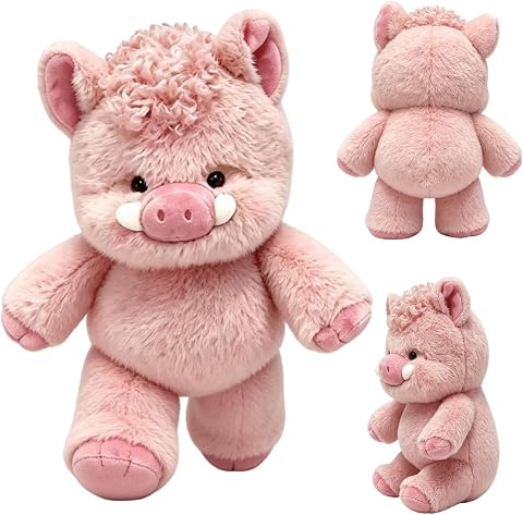 Giocattolo di Peluche di Maiale 45cm, Cuscini in Peluches Maiale, Animale di Pezza di Maiale Che Corre, Running Peluche Maialino per Amanti Degli Animali