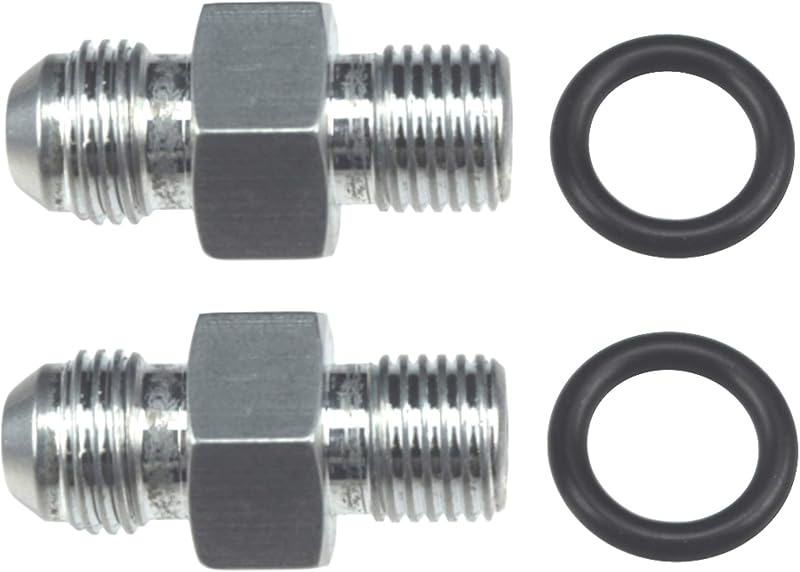 Adaptadores de transmissão ICT Billet -6AN para 1/4" NPSM TH350 TH400 4L60E 700R4 200-4R TR6060 AOD 4R100 4R70W C5 – Kit com 2 conexões