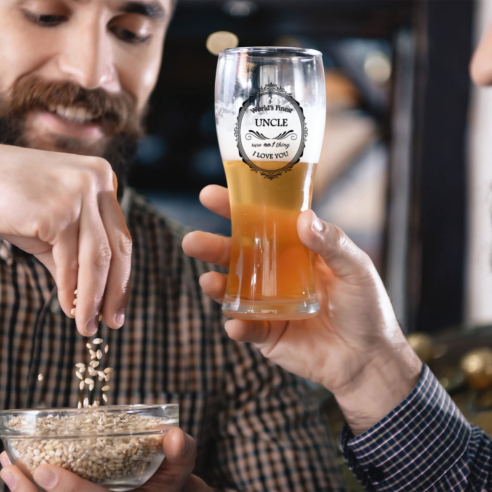 Chope à Bière - Merci Beau-Père - Verre Givré - 470 Ml - Cadeau Anniversaire - Fête Des Pères - Maison