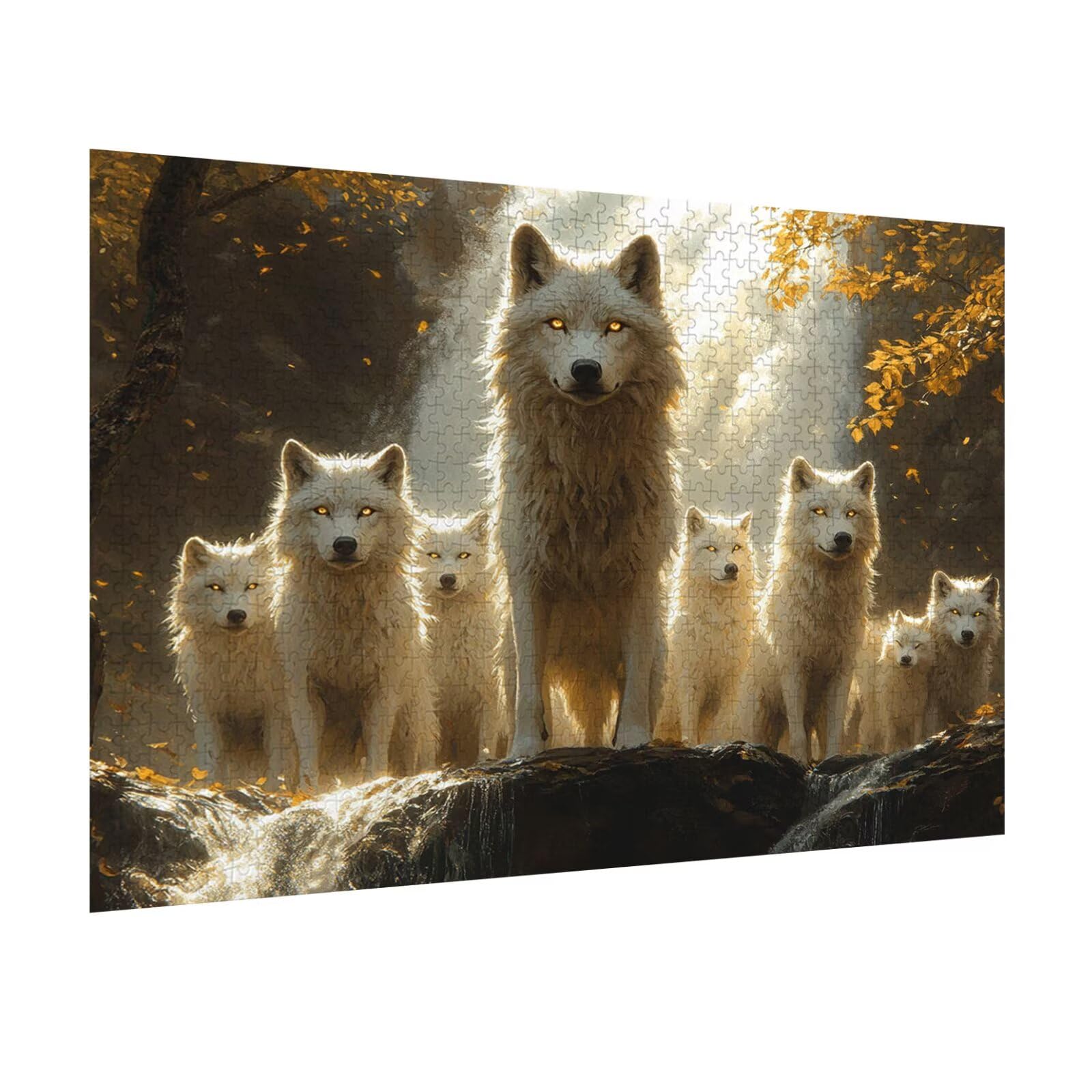 Puzzle 6000 Pezzi lupo Puzzle Classici per Gioco Familiare, n-394 | Impossibile Puzzles, Intrattenimento Creativo, Rilassamento Intelligence, Regalo per Amore e Amico, Decorazioni Casa, Autunno