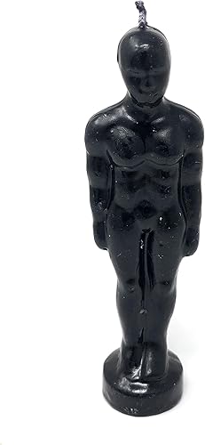 Vrinda Vela decorativa para hombre, rituales, magia, Halloween, lanzamiento de hechizos - vudú - Woccan - Vela sin perfume hecha a mano - Aprox. 7