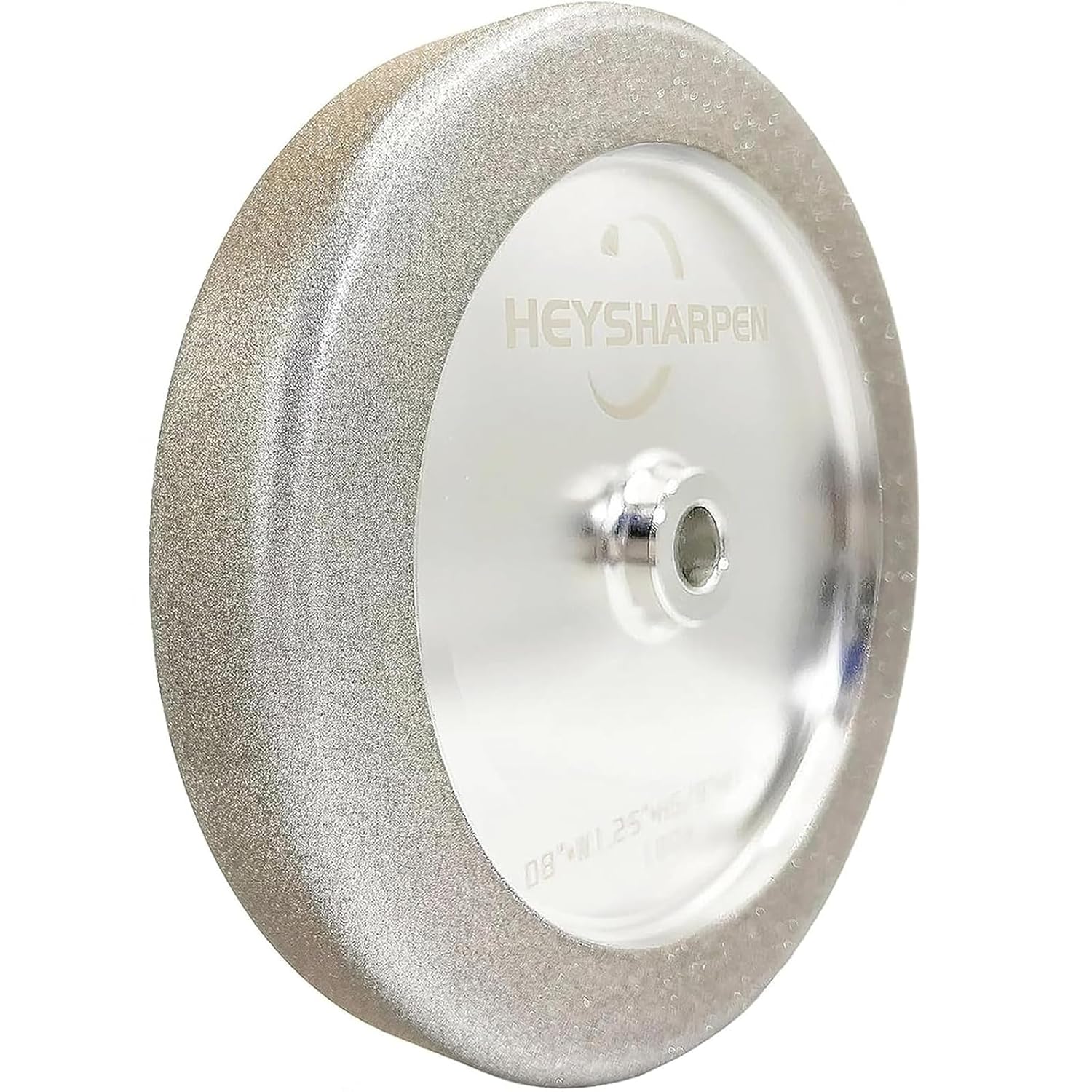 4 in 1 CBN Grinding Wheel 8 inch 180 Grit,1.25” Wide,5/8” Arbor,for Sharpening Woodturning Tools、High Speed Steel Tools (180 Grit)