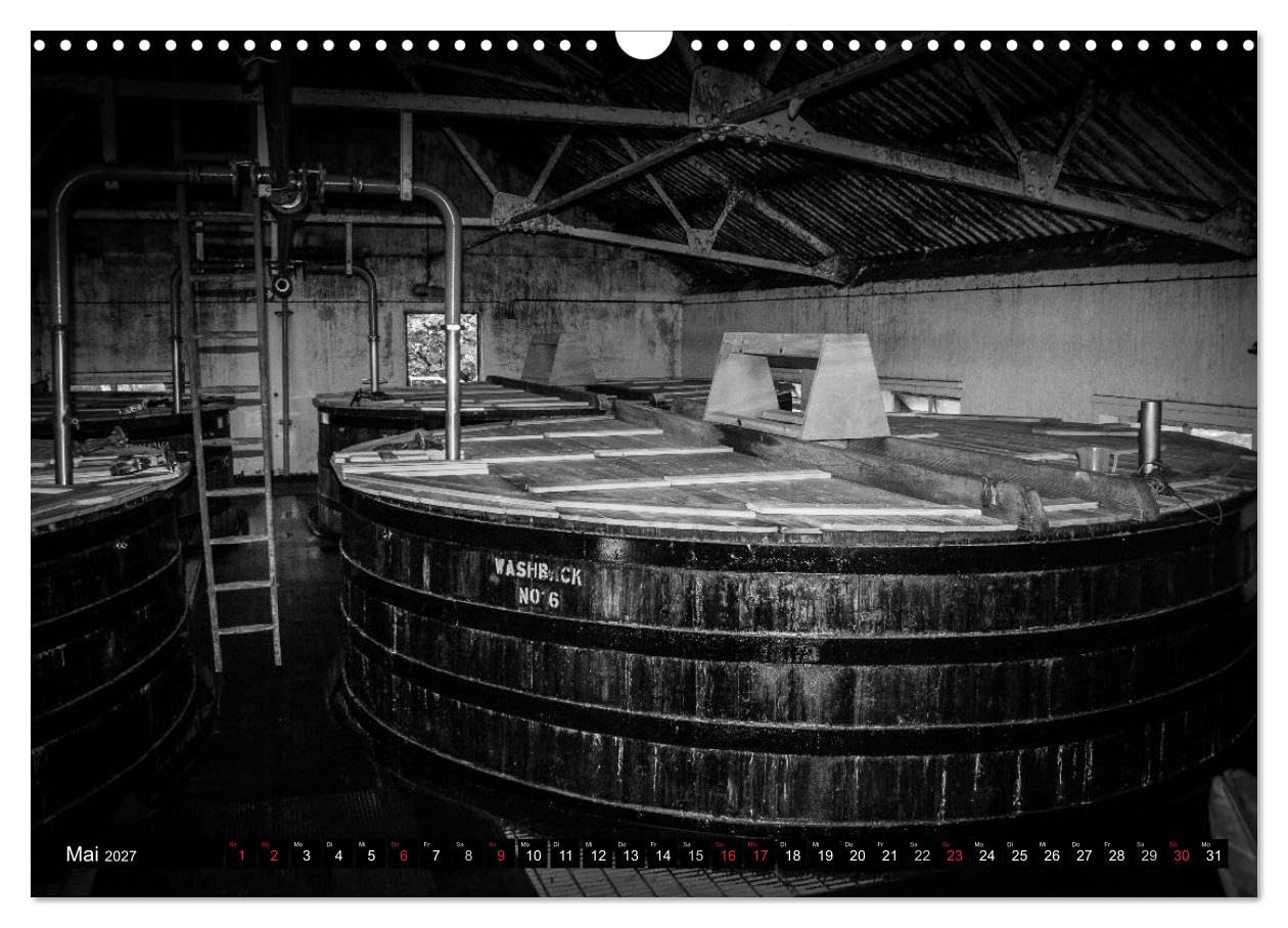 CALVENDO - Schottischer Whisky (Wandkalender 2027 DIN A3 quer), Monatskalender: Ein Streifzug durch schottische Whisky-Destillerien
