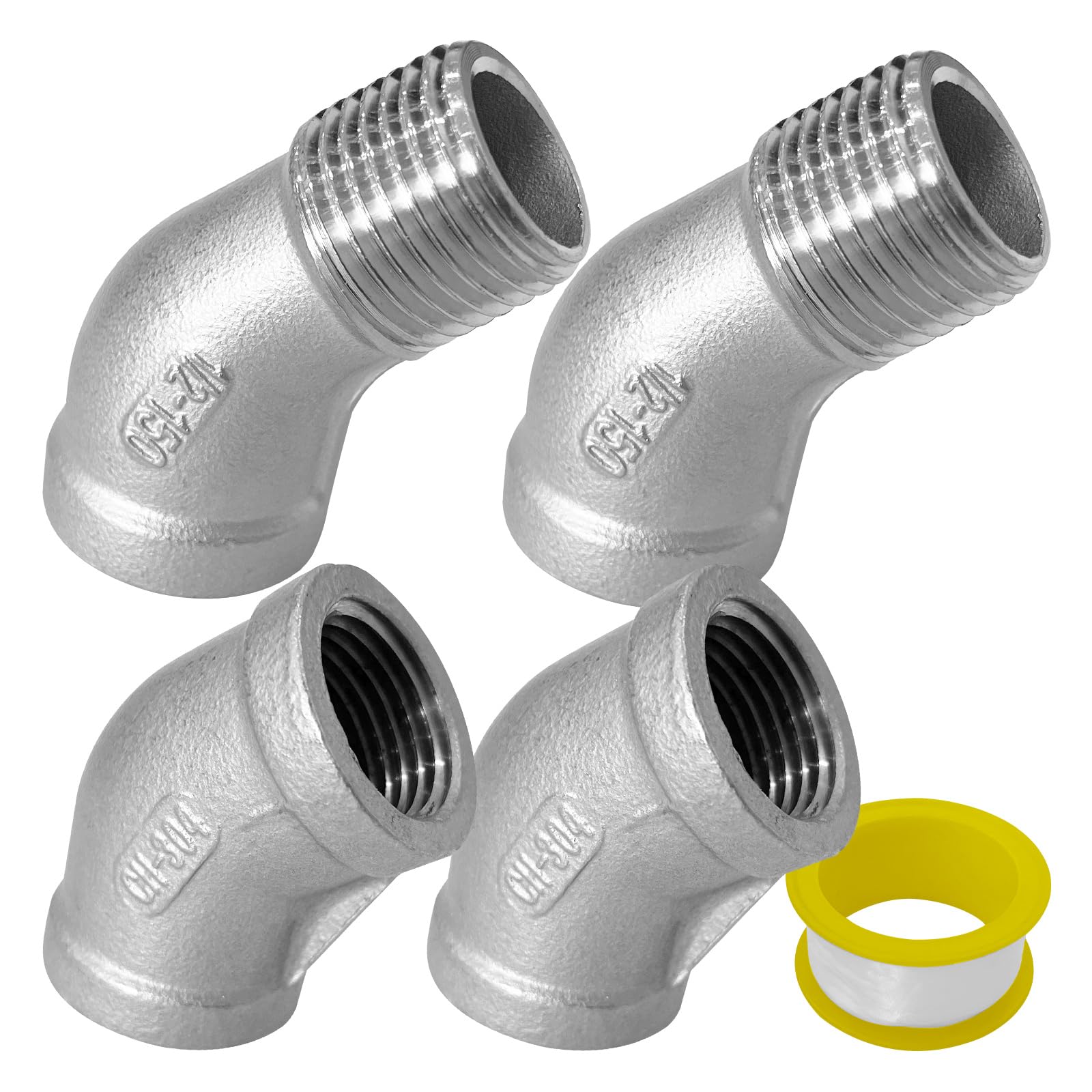 Photo 1 of  45 Degree Elbow Pipe Fittings, 1/2 Inch NPT Female