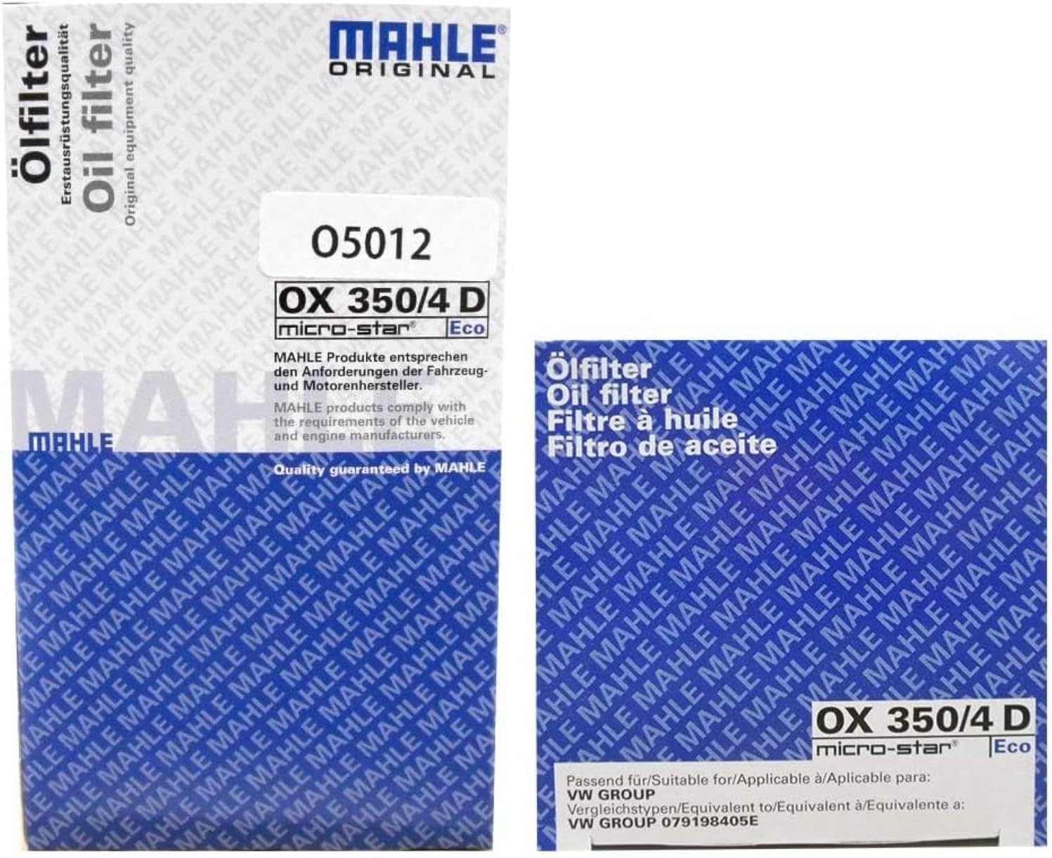 MAHLE Original OX 350/4D ECO Oil Filter