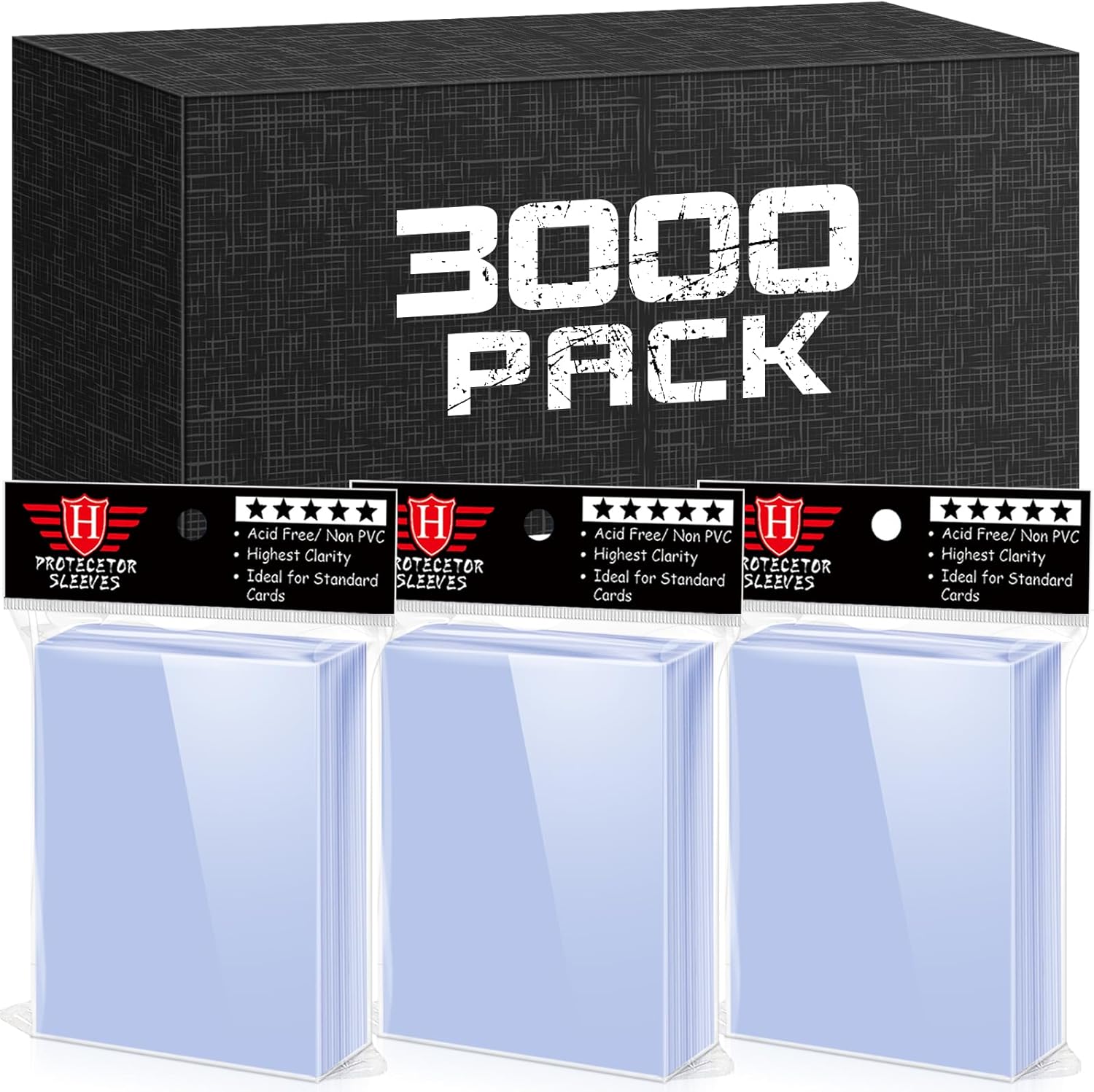 5000 PCS Card Sleeves for Trading Cards, Soft Penny Card Sleeevs Clear Plastic Card Protectors Fit for Baseball Cards MTG Sports Cards Standard Cards