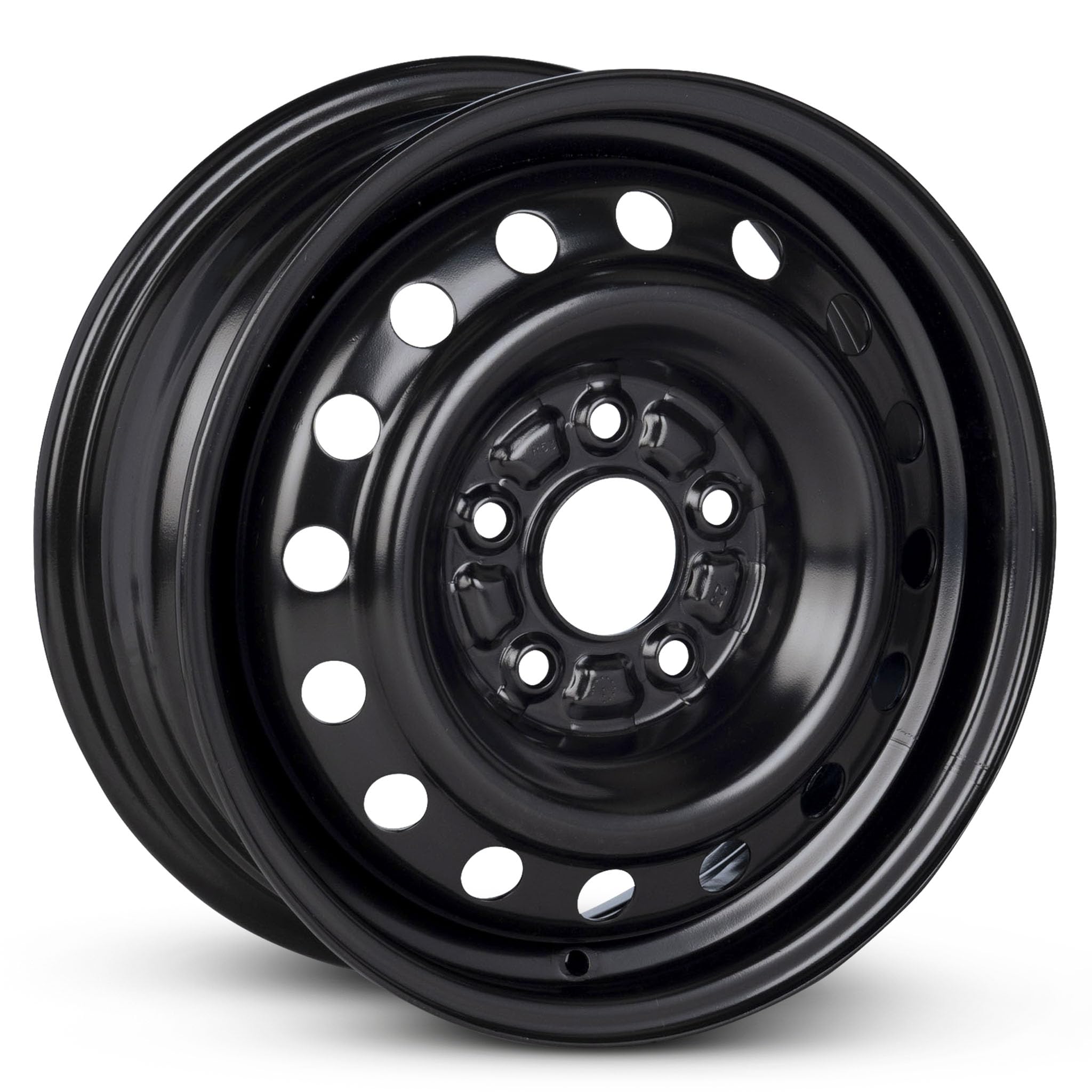 For 2007-2012 Hyundai Elantra 15 Inch Black Painted Steel Rim - OE Direct Replacement - Road Ready Car Wheel product thumbnail 3