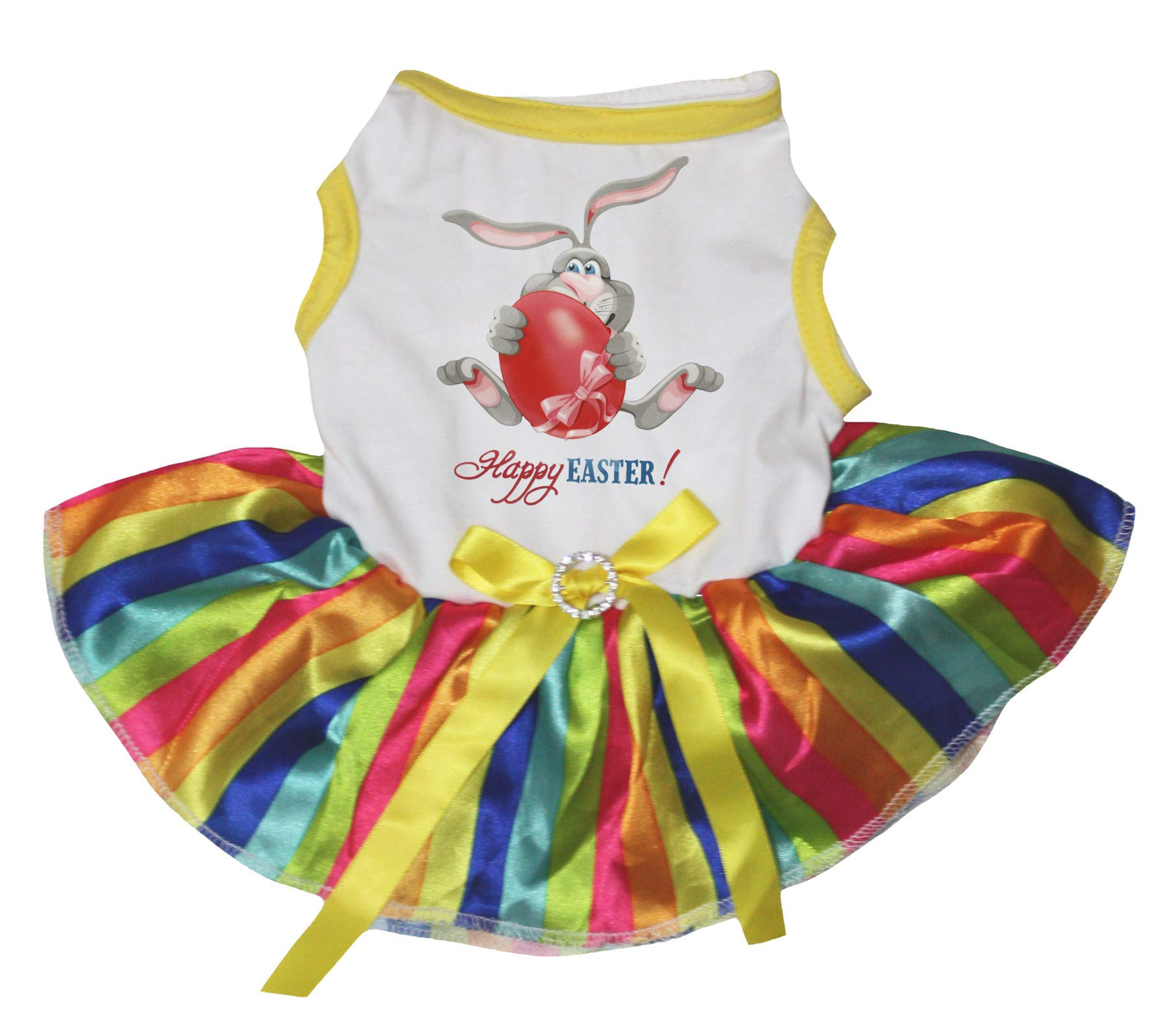 Robe de lapin œuf de Pâques vêtement rayé blanc enfant pour fête