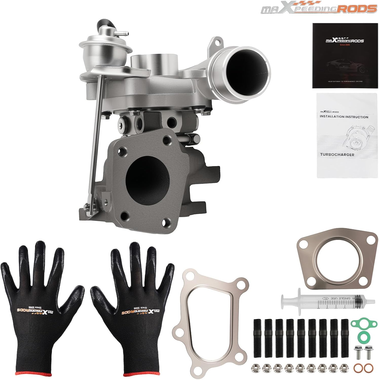 maXpeedingrods Turbo Turbocharger K0422-582 for Mazda CX-7 Speed 3 6 2.3L 2006-2014, DISI L3-VDT Engine, 53047109904 53047109907, Basic PVL Series