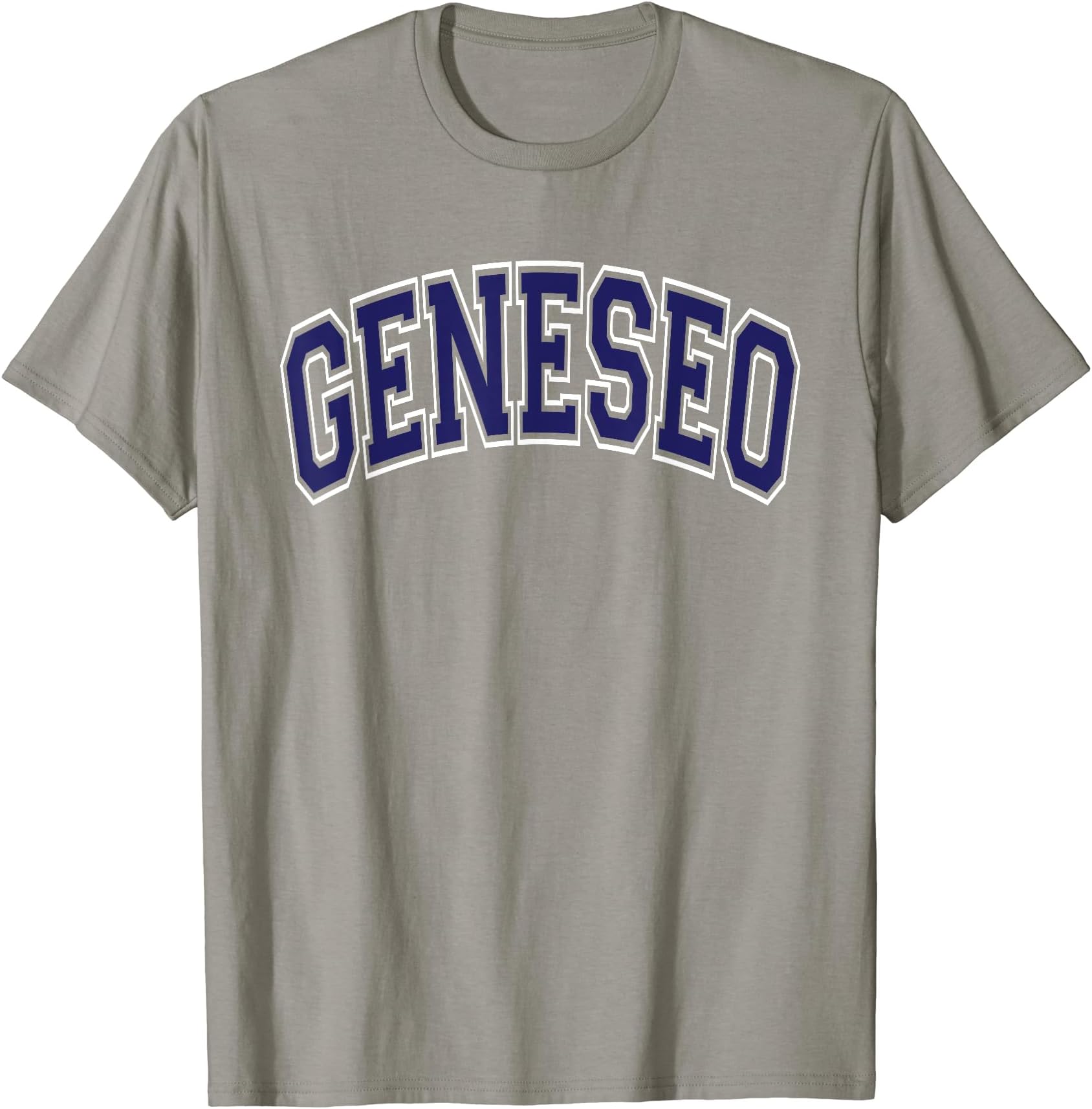 133 Apparel Geneseo NYGeneseo NY New York Varsity Style Navy Blue Text T-Shirt
