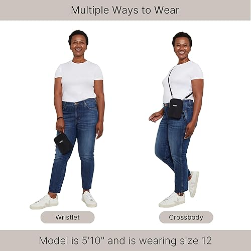 Miniatura 6 de Baggallini Take Two Bryant RFID Protected 5x7.25 Small Phone Wallet Crossbody Bags for Women Lightweight Nylon Travel Purse