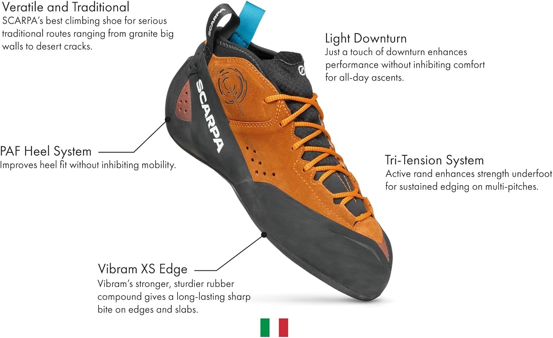 SCARPA Men's Generator Mid Rock Climbing Shoes