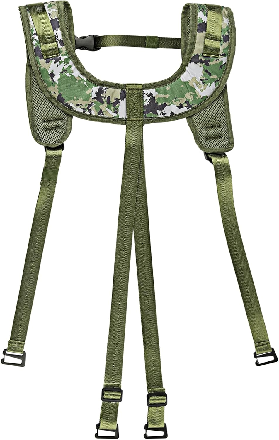 Archerest Tree Saddle Suspenders Hunting, Suspenders Saddle Shoulder Strap with Heavy Duty Clips, Adjustable Fits All Tree Saddles with Molle Loops Accessories for Men Women