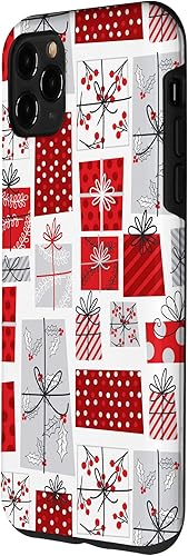 Miniatura 2 de iPhone 11 Pro Max - Funda para regalos de Navidad, color rojo, gris y blanco
